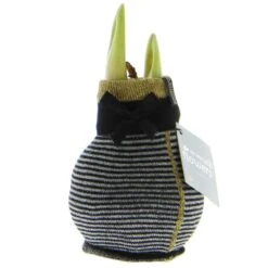 Bulbe D'amaryllis Dans Les Chaussettes D'hiver "fashion Elegant" Rayé Noir Et Gris