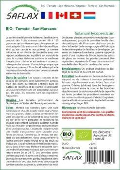 Kit De Culture - Bio - Tomate - San Marzano - 15 Graines - Solanum Lycopersicum -Magasin De Plantes De Qualité 6406416b5ce855.63143376