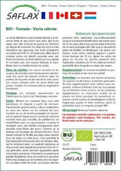 Kit De Culture - Bio - Tomate - Verte Zébrée - 10 Graines - Solanum Lycopersicum -Magasin De Plantes De Qualité 640641b0524e49.03619157